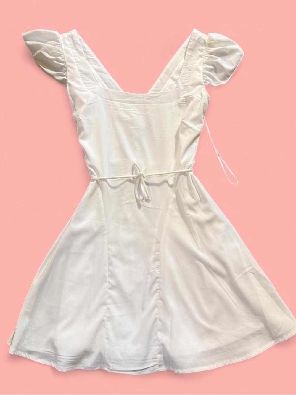 Princess Polly White Dress Label Detail